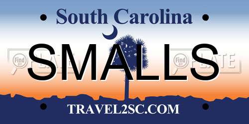 SMALLS South Carolina License Plate