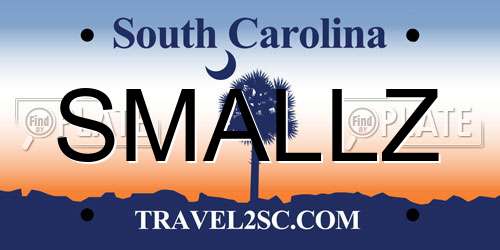 SMALLZ South Carolina License Plate