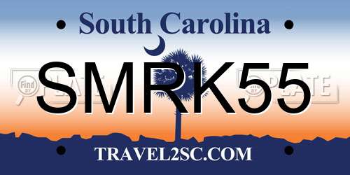 SMRK55 South Carolina License Plate