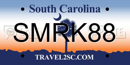 SMRK88 South Carolina License Plate