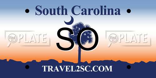 SO South Carolina License Plate