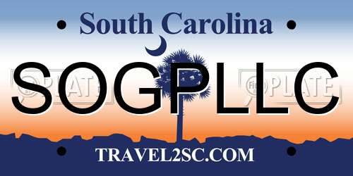 SOGPLLC South Carolina License Plate