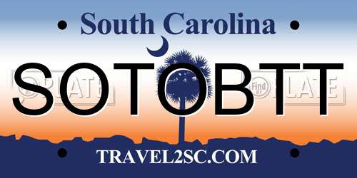 SOTOBTT South Carolina License Plate