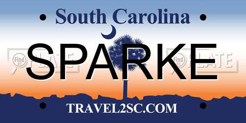 SPARKE South Carolina License Plate