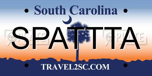 SPATTTA South Carolina License Plate