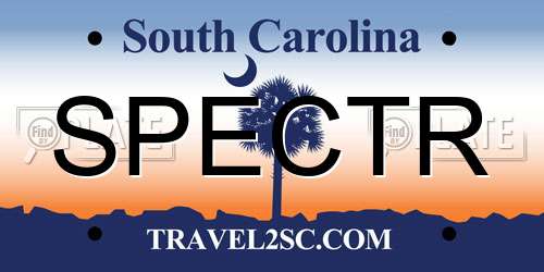 SPECTR South Carolina License Plate