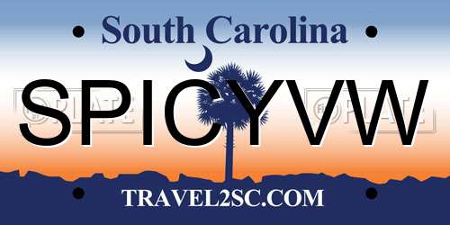 SPICYVW South Carolina License Plate