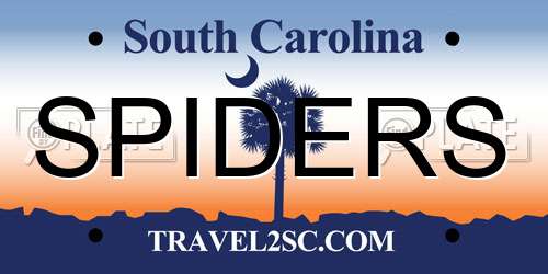 SPIDERS South Carolina License Plate