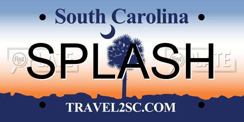 SPLASH South Carolina License Plate