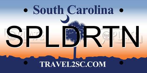 SPLDRTN South Carolina License Plate