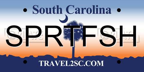 SPRTFSH South Carolina License Plate