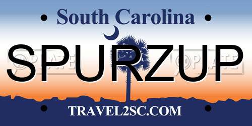 SPURZUP South Carolina License Plate