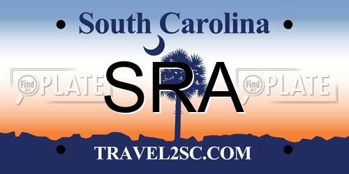 SRA South Carolina License Plate