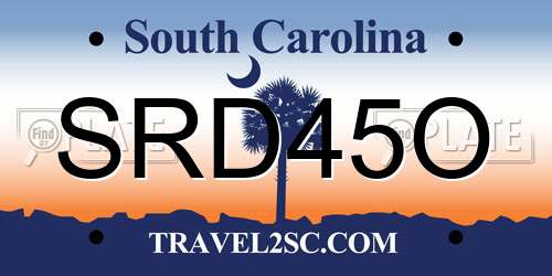 SRD45O South Carolina License Plate