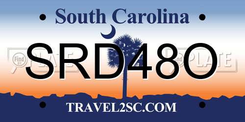 SRD48O South Carolina License Plate