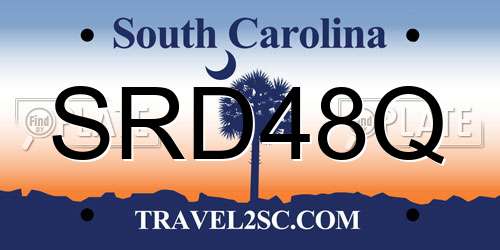 SRD48Q South Carolina License Plate