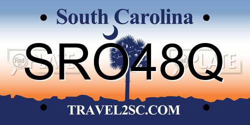 SRO48Q South Carolina License Plate
