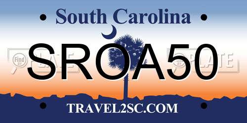 SROA50 South Carolina License Plate