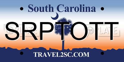 SRPTOTT South Carolina License Plate
