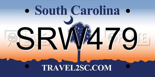 SRW479 South Carolina License Plate