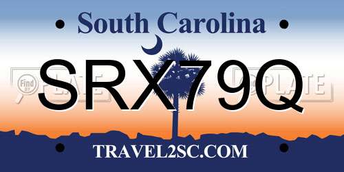 SRX79Q South Carolina License Plate