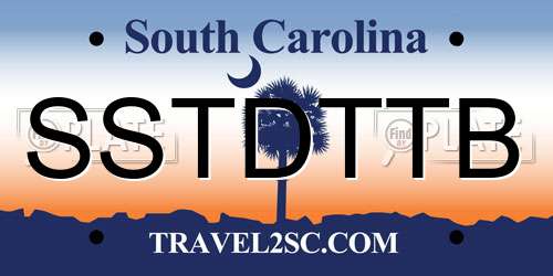 SSTDTTB South Carolina License Plate