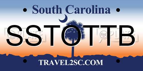 SSTOTTB South Carolina License Plate