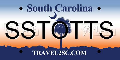 SSTOTTS South Carolina License Plate