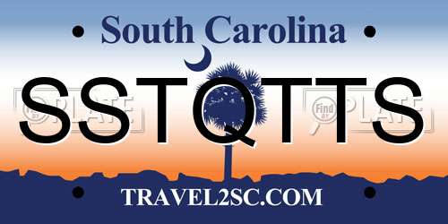 SSTQTTS South Carolina License Plate