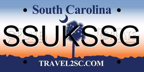 SSUKSSG South Carolina License Plate