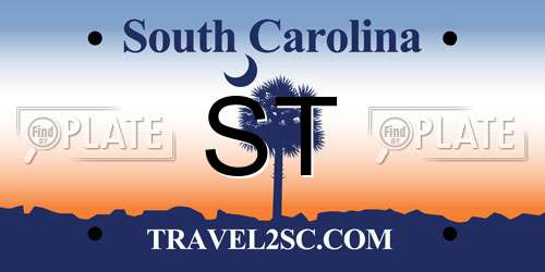 ST South Carolina License Plate