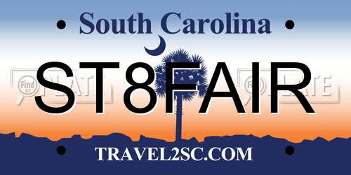 ST8FAIR South Carolina License Plate