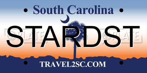 STARDST South Carolina License Plate