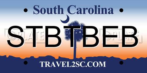 STBTBEB South Carolina License Plate