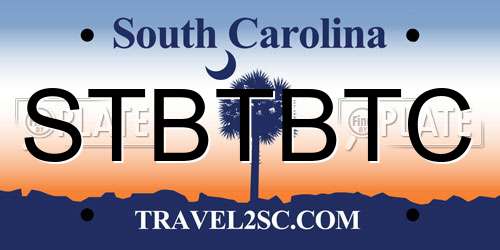 STBTBTC South Carolina License Plate