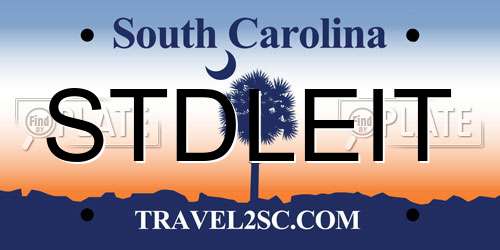 STDLEIT South Carolina License Plate
