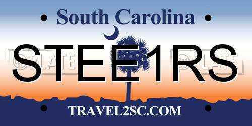 STEE1RS South Carolina License Plate