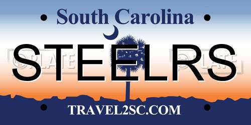 STEELRS South Carolina License Plate