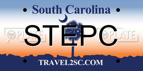 STEPC South Carolina License Plate