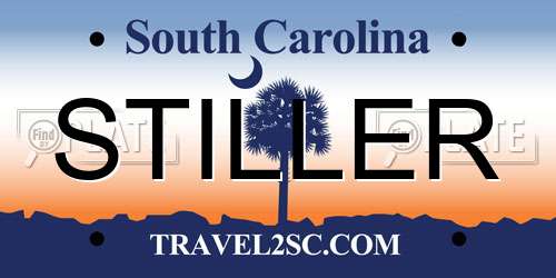 STILLER South Carolina License Plate