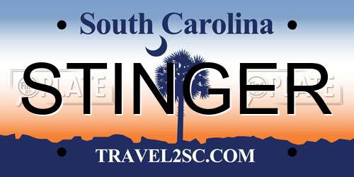 STINGER South Carolina License Plate