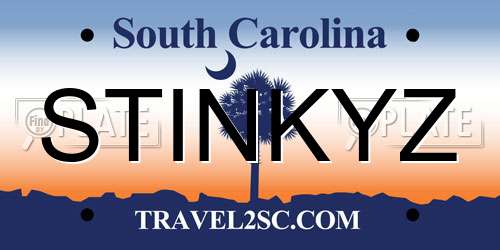 STINKYZ South Carolina License Plate