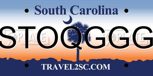 STOQGGG South Carolina License Plate