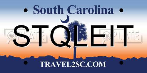STQLEIT South Carolina License Plate