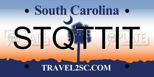 STQTTIT South Carolina License Plate