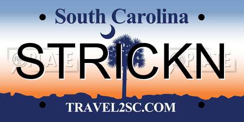STRICKN South Carolina License Plate