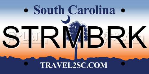 STRMBRK South Carolina License Plate