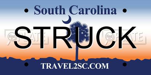 STRUCK South Carolina License Plate