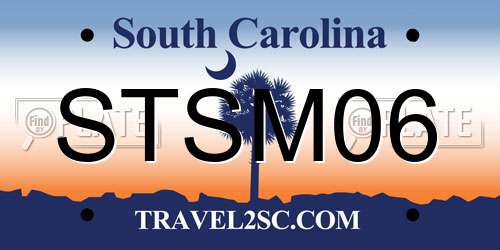 STSM06 South Carolina License Plate