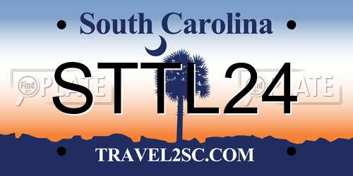 STTL24 South Carolina License Plate